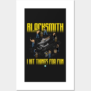 funny Blacksmith Gift Posters and Art